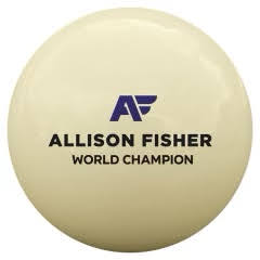 Signed & Personalized Allison Fisher Cue Ball